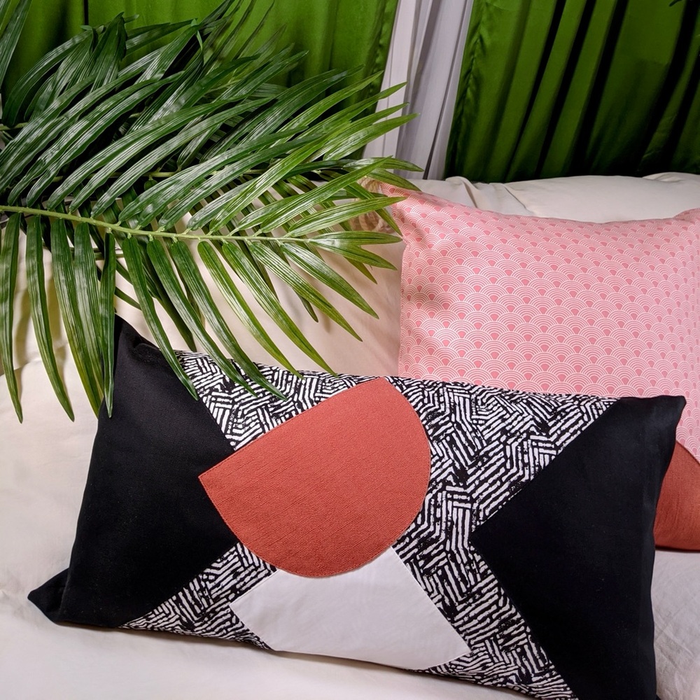 Bauhaus Lumbar Accent Pillow Cover